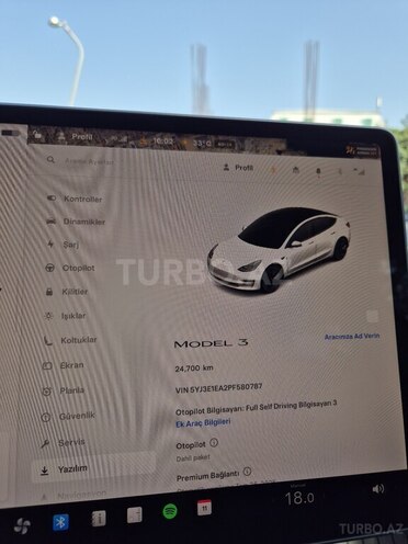 Tesla Model 3 2023, 24,700 km - 0.0 l - Bakı