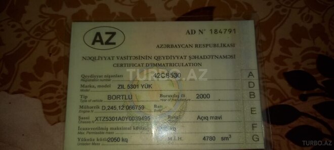 ZIL 5301 2000, 155,000 km - 4.7 l - Masallı