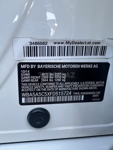 BMW 528 2015, 140,500 km - 2.0 l - Bakı