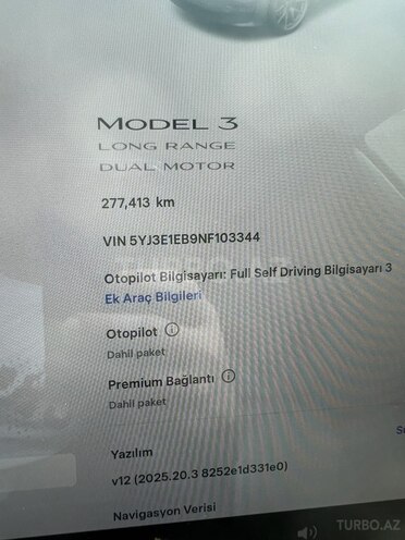 Tesla Model 3 2021, 279,221 km - 0.0 l - Bakı