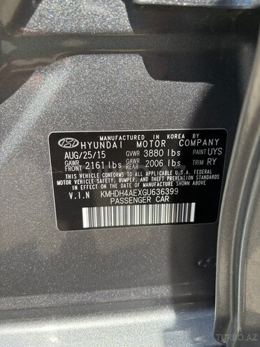 Hyundai Elantra 2015, 49,500 km - 1.8 l - Bakı