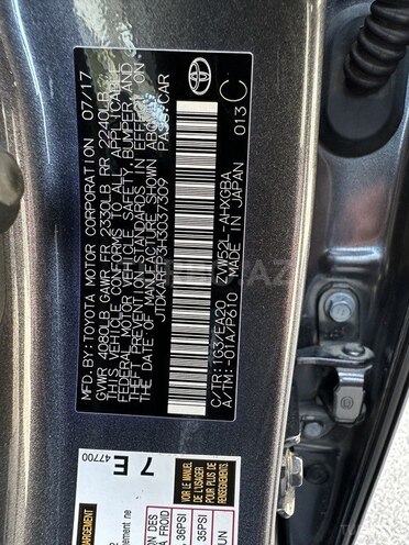 Toyota Prius Prime 2016, 151,000 km - 1.8 l - Bakı