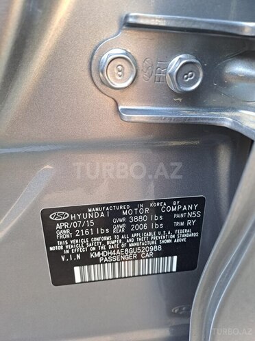 Hyundai Elantra 2015, 73,400 km - 1.8 л - Bakı