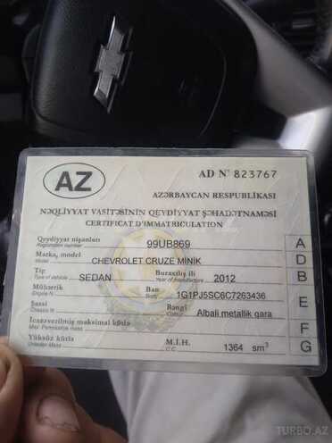 Chevrolet Cruze 2012, 200,000 km - 1.4 l - Masallı
