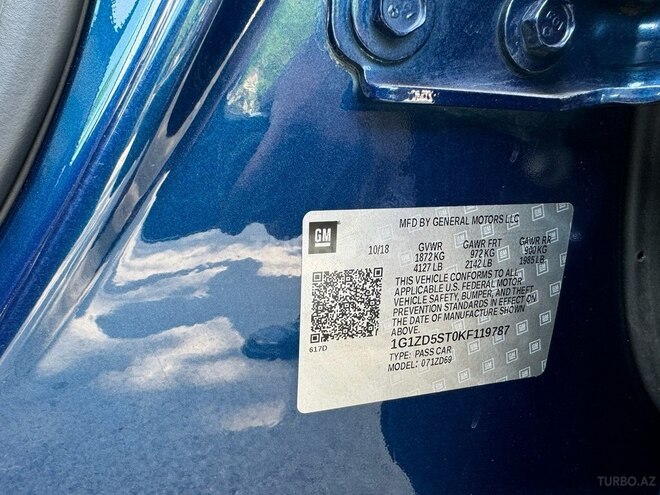 Chevrolet Malibu 2019, 155,000 km - 1.5 л - Bakı