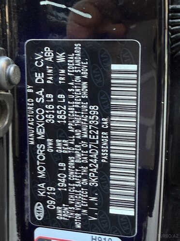 Kia Rio 2020, 50,888 km - 1.6 l - Bakı