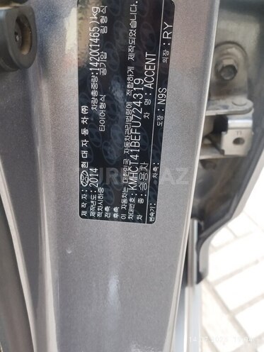 Hyundai Accent 2014, 185,350 km - 1.6 l - Bakı
