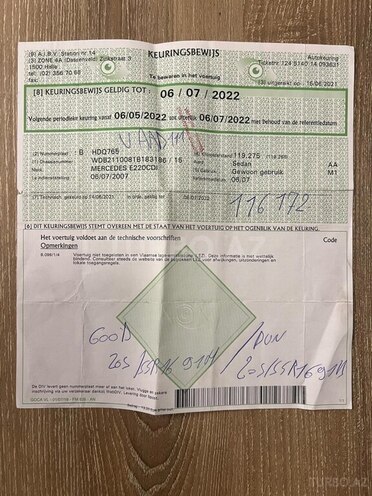 Mercedes E 220 d 2007, 168,000 km - 2.2 l - Bakı