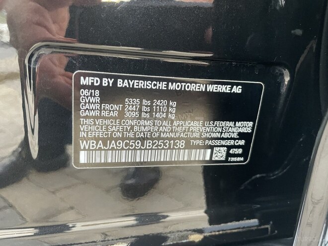 BMW 530e 2018, 164,000 km - 2.0 l - Bakı