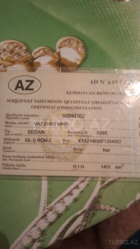 LADA (VAZ) 2106 1985, 241,401 km - 1.3 л - Bakı