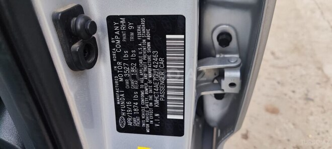 Hyundai Accent 2016, 148,000 km - 1.6 л - Gəncə