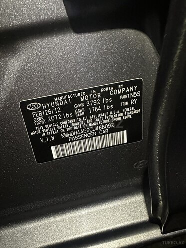 Hyundai Elantra 2012, 350,000 km - 1.8 л - Bakı