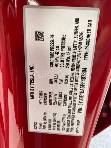 Tesla Model 3 2023, 18,500 km - 0.0 l - Bakı