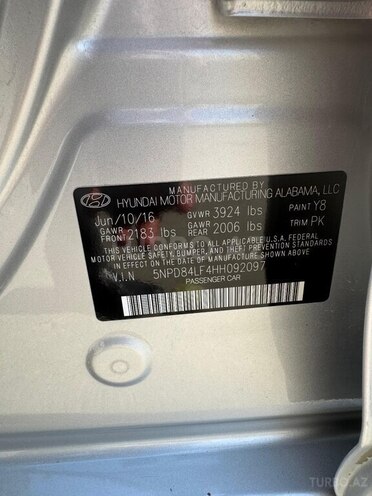 Hyundai Elantra 2016, 120,000 km - 2.0 l - Bakı