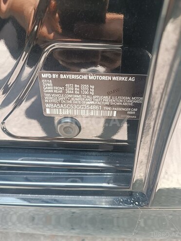 BMW 528 2016, 190,000 km - 2.0 l - Bakı