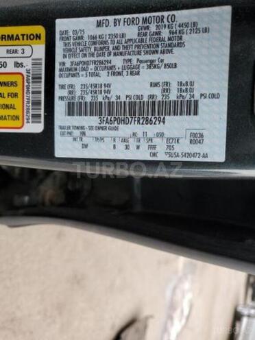 Ford Fusion (North America) 2015, 59,900 km - 1.5 l - Bakı