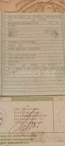 Ford Transit 2006, 208,500 km - 2.4 л - Zərdab