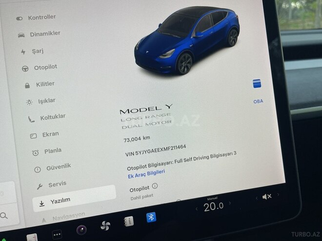Tesla Model Y 2022, 73,000 km - 0.0 l - Bakı
