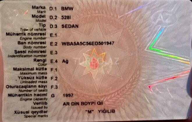 BMW 528 2013, 221,000 km - 2.0 l - Bakı