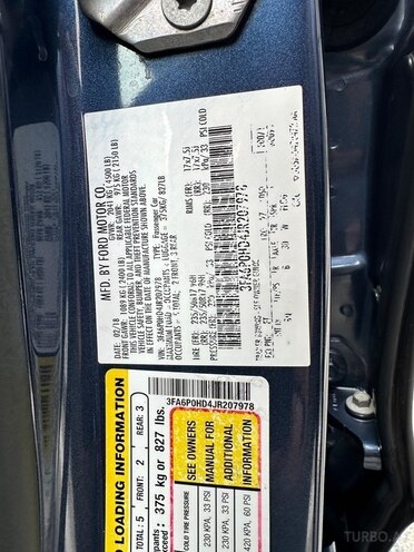 Ford Fusion (North America) 2018, 285,000 km - 1.5 l - Bakı
