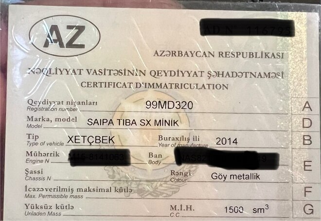 Saipa Tiba 2014, 220,000 km - 1.5 л - Bakı