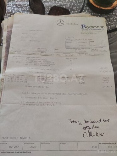 Mercedes E 220 1993, 457,000 km - 2.2 l - Bakı
