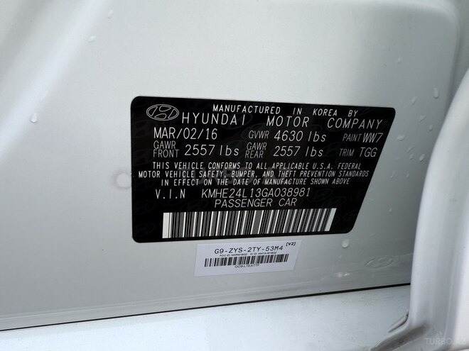 Hyundai Sonata 2016, 72,000 km - 2.0 l - Bakı