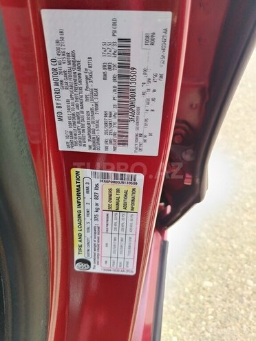 Ford Fusion (North America) 2017, 158,000 km - 1.5 l - Bakı