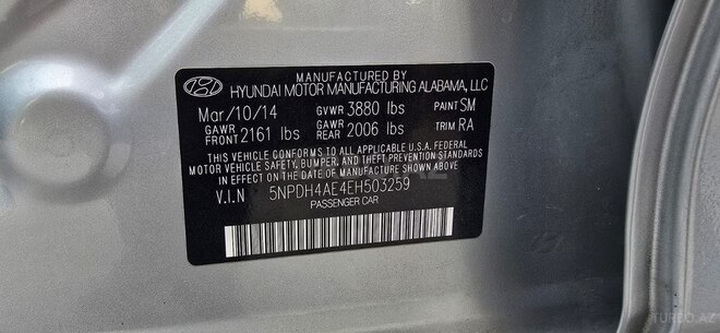 Hyundai Elantra 2014, 200,846 km - 1.8 л - Bakı