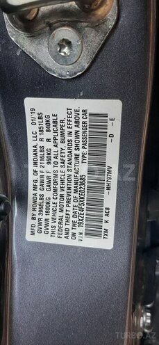 Honda Insight 2019, 82,000 km - 1.5 l - Bakı