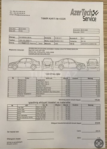 Mazda CX-5 2017, 95,401 km - 2.5 l - Bakı