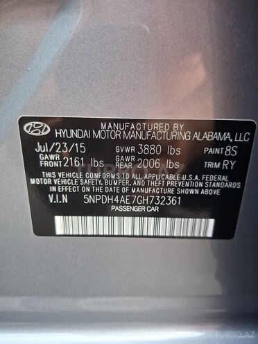 Hyundai Elantra 2015, 140,000 km - 1.8 l - Bakı