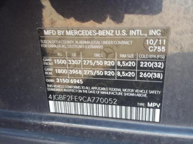 Mercedes GL 350 4MATIC 2011, 250,000 km - 3.0 l - Bakı