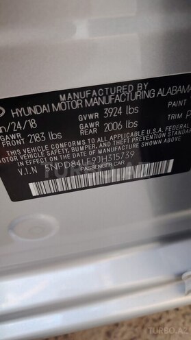 Hyundai Elantra 2018, 126,000 km - 2.0 l - Bakı