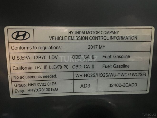 Hyundai Elantra 2017, 120,057 km - 2.0 l - Bakı