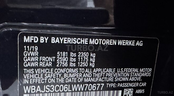 BMW 540 2019, 83,200 km - 3.0 l - Bakı