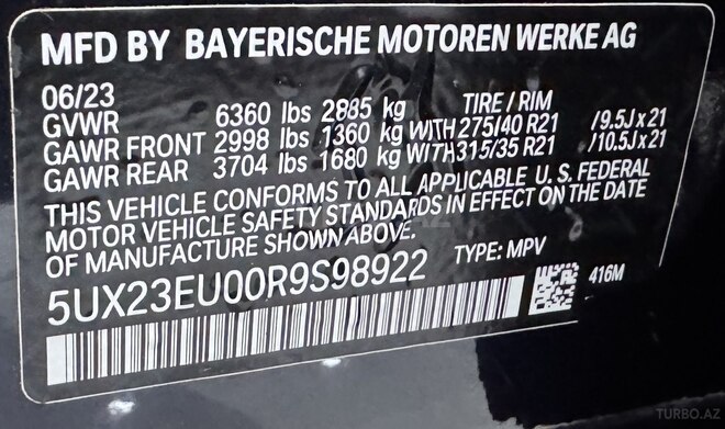 BMW X5 2023, 38,500 km - 3.0 l - Bakı