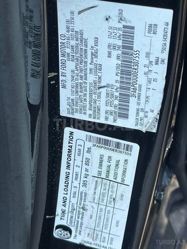 Ford Fusion (North America) 2014, 277,500 km - 2.0 л - Bakı