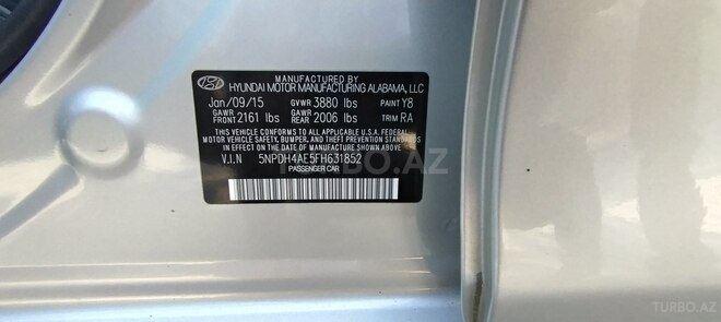 Hyundai Elantra 2015, 133,000 km - 1.8 л - Qazax
