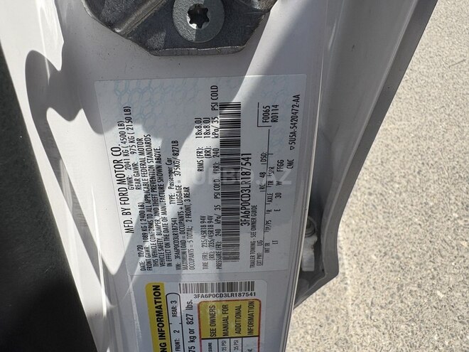 Ford Fusion (North America) 2020, 76,000 km - 1.5 l - Bakı