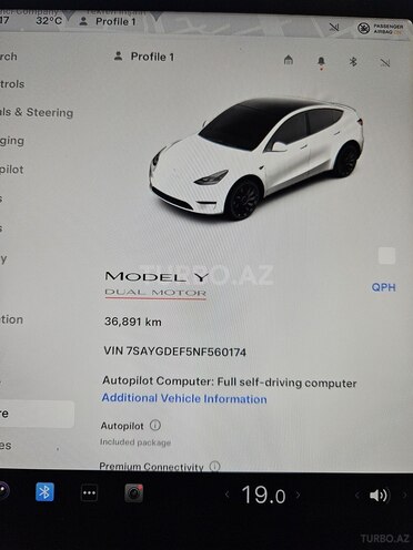 Tesla Model Y 2022, 350,000 km - 0.0 l - Bakı