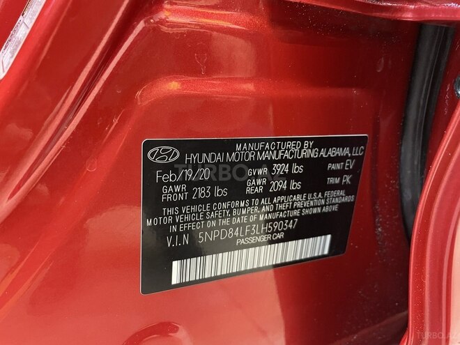 Hyundai Elantra 2020, 82,077 km - 2.0 l - Bakı