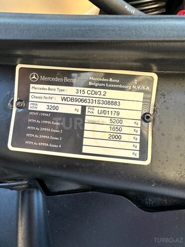 Mercedes Sprinter 315 2008, 213,000 km - 2.2 l - Bakı