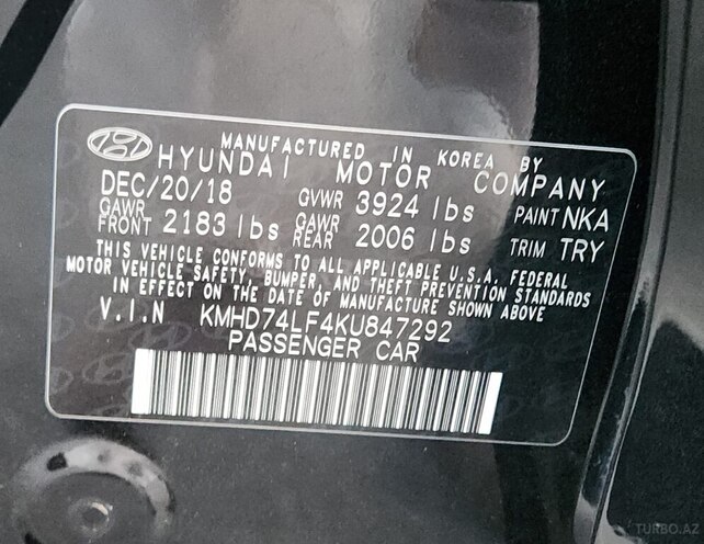 Hyundai Elantra 2019, 103,000 km - 2.0 l - Bakı