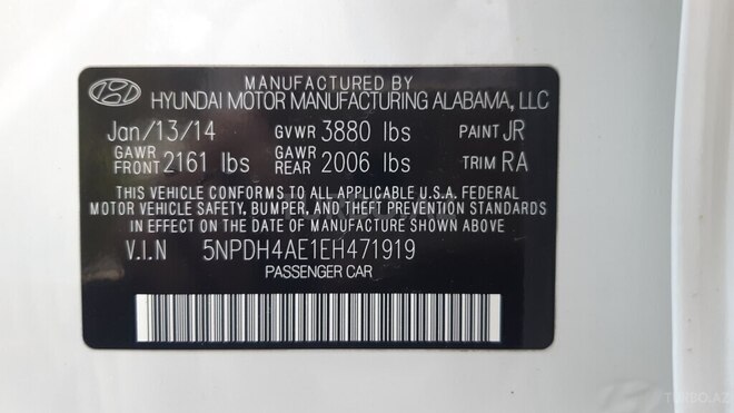 Hyundai Elantra 2014, 241,000 km - 1.8 l - Bakı