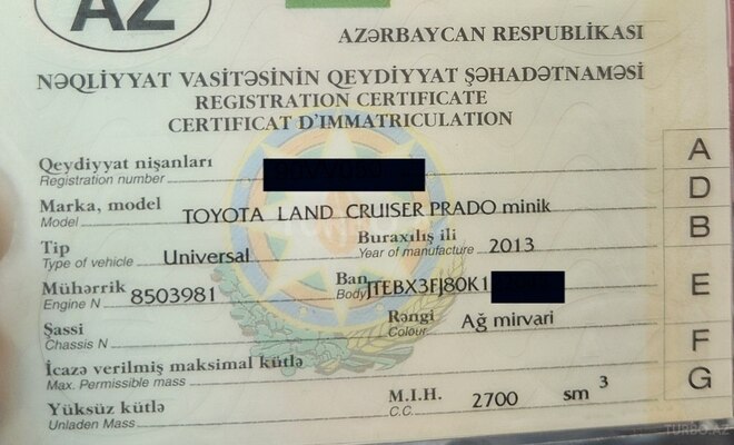 Toyota Land Cruiser Prado 2013, 295,000 km - 2.7 l - Bakı
