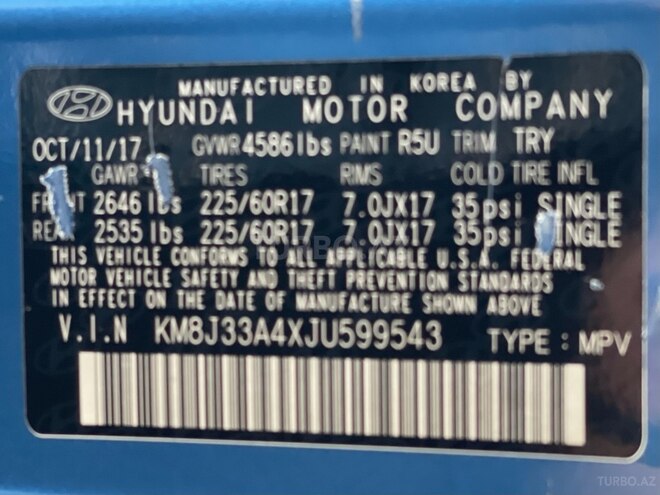 Hyundai Tucson 2017, 125,139 km - 2.0 l - Bakı