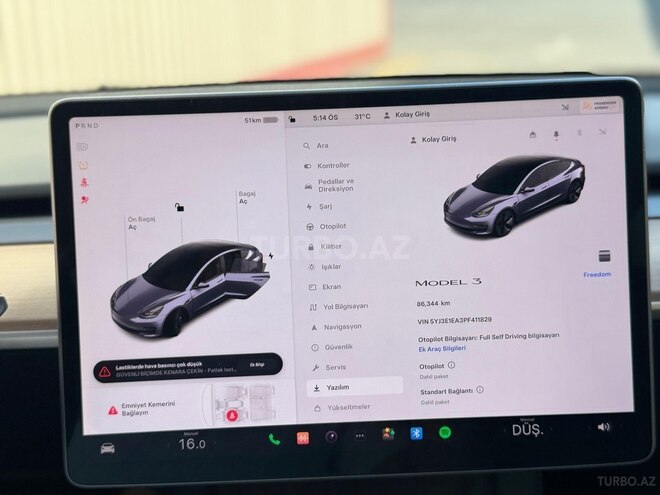 Tesla Model 3 2023, 85,295 km - 0.0 l - Gəncə