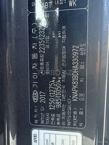 Kia Sorento 2017, 111,800 km - 2.2 l - Sumqayıt