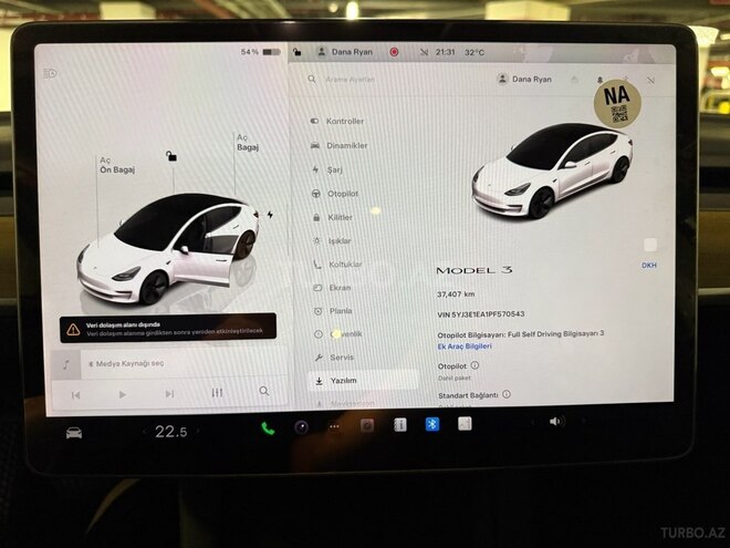 Tesla Model 3 2023, 37,407 km - 0.0 l - Bakı